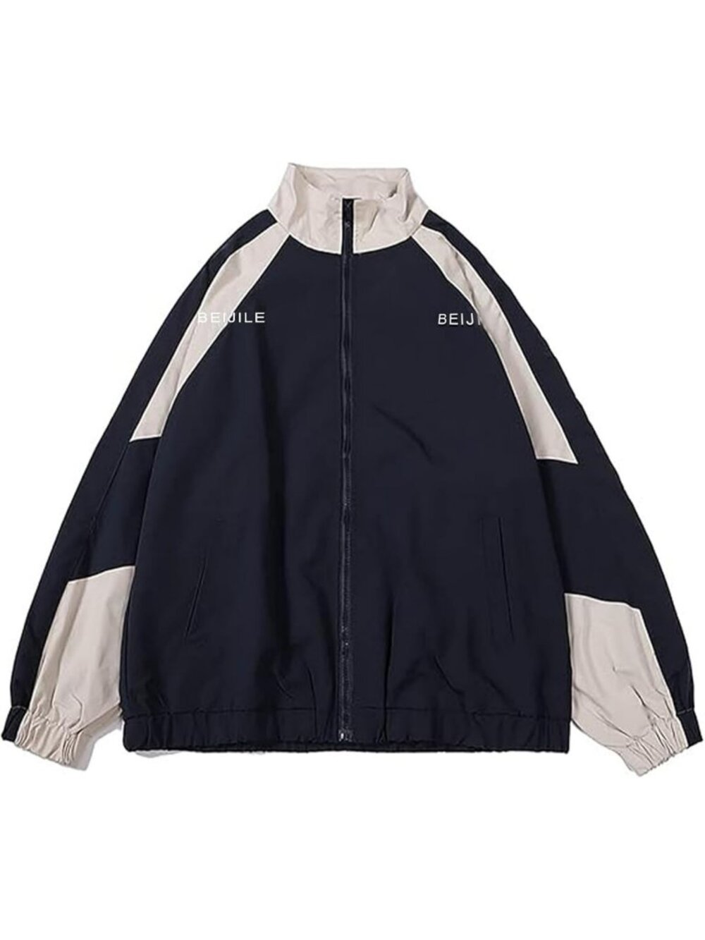 Oversized Y2K Windbreaker Jacket for Women | Trendy Varsity Style Outerwear